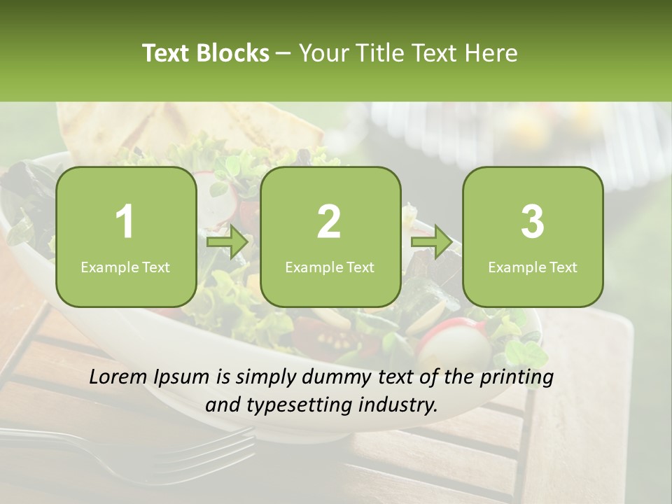 A Bowl Of Salad With Tortilla Chips On The Side PowerPoint Template