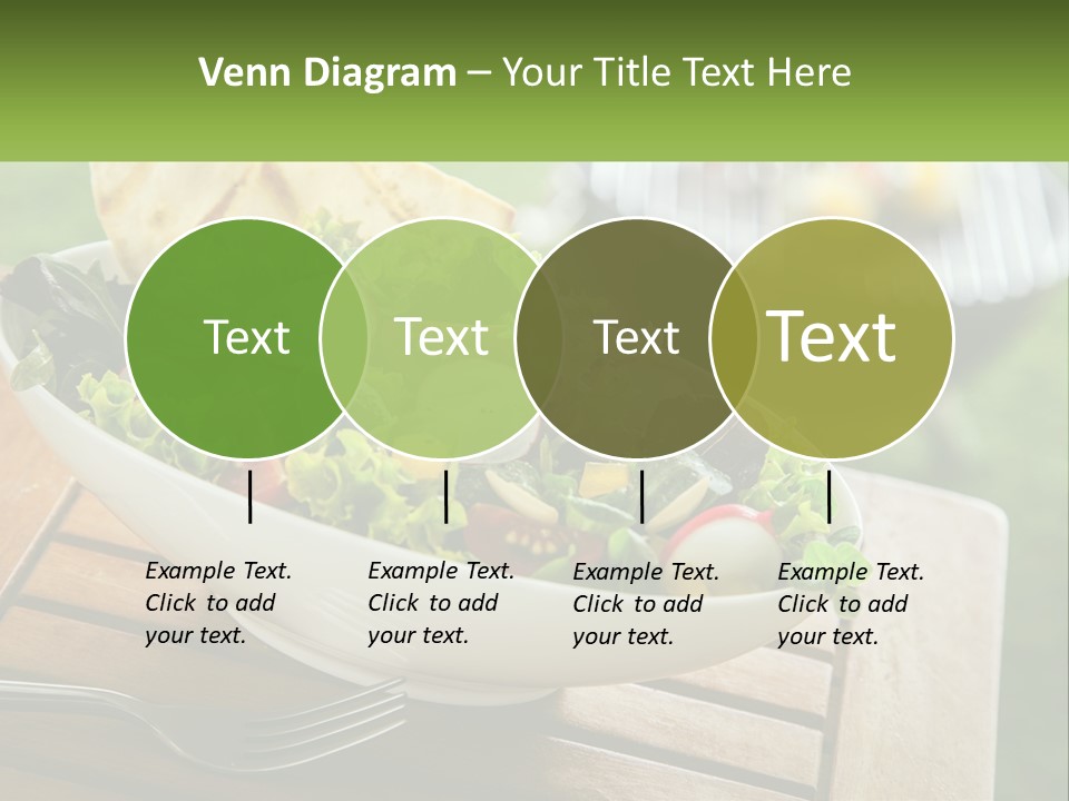 A Bowl Of Salad With Tortilla Chips On The Side PowerPoint Template