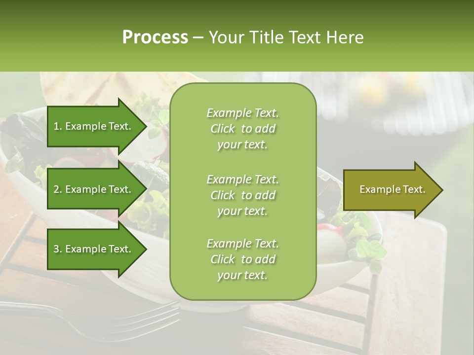 A Bowl Of Salad With Tortilla Chips On The Side PowerPoint Template
