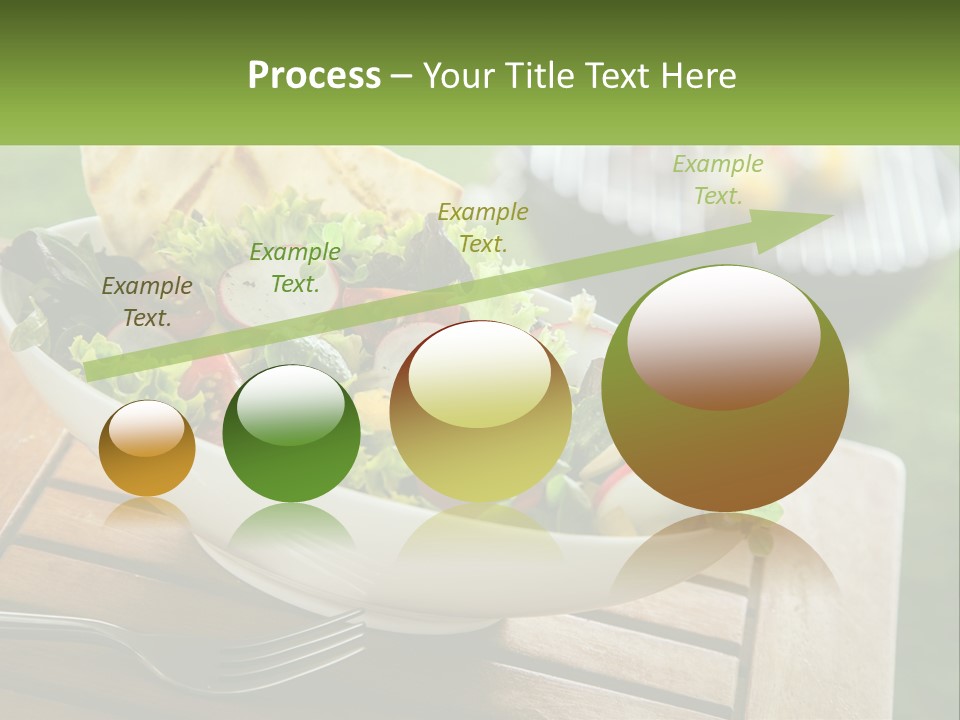 A Bowl Of Salad With Tortilla Chips On The Side PowerPoint Template