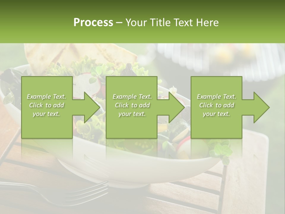 A Bowl Of Salad With Tortilla Chips On The Side PowerPoint Template