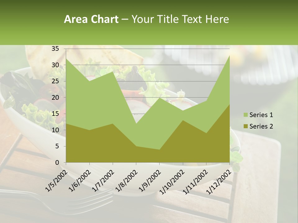 A Bowl Of Salad With Tortilla Chips On The Side PowerPoint Template