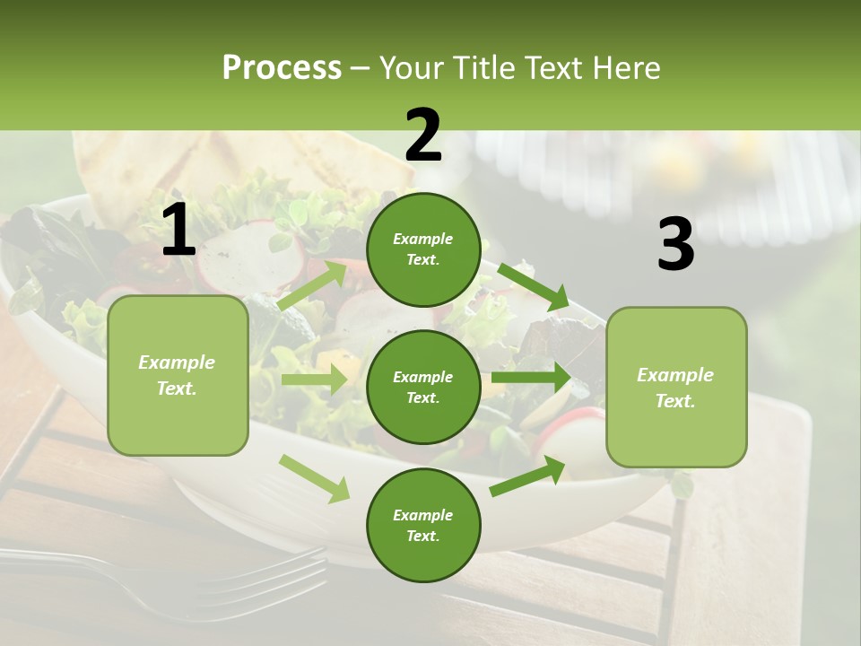 A Bowl Of Salad With Tortilla Chips On The Side PowerPoint Template