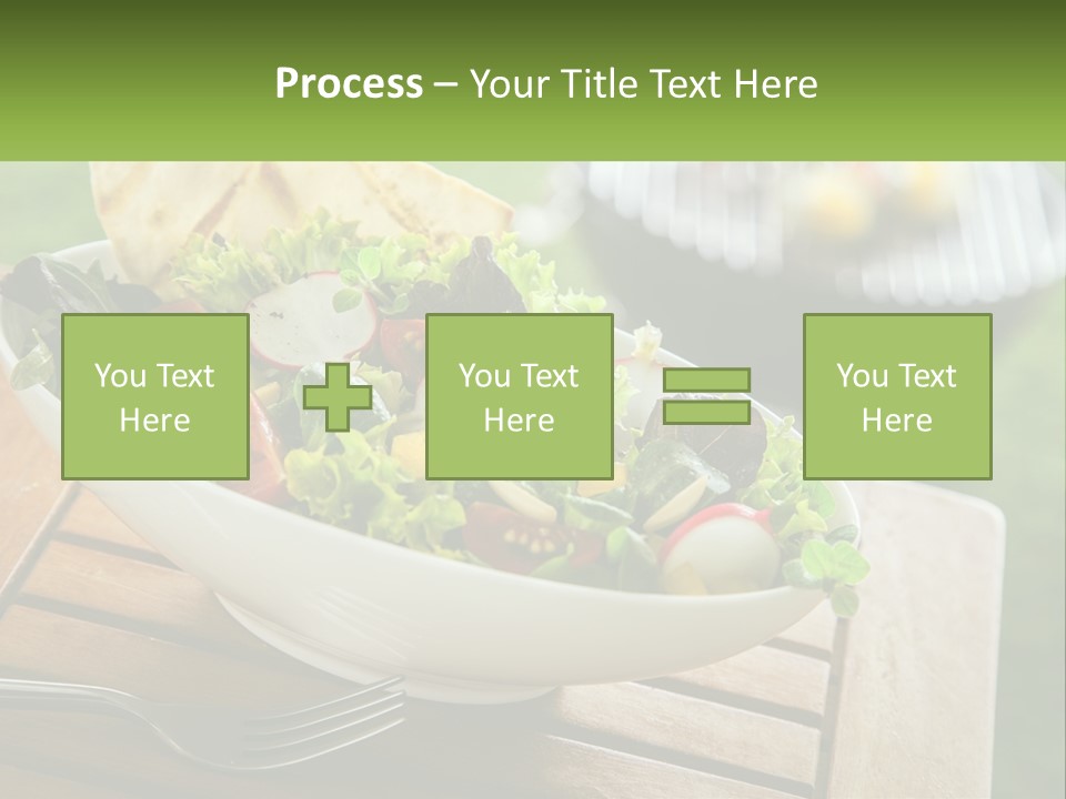 A Bowl Of Salad With Tortilla Chips On The Side PowerPoint Template