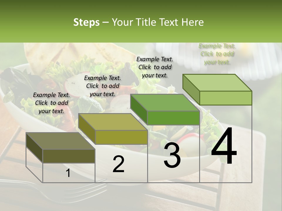 A Bowl Of Salad With Tortilla Chips On The Side PowerPoint Template