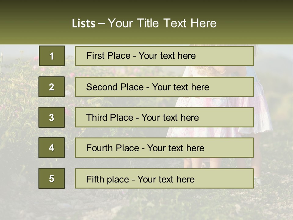 Two Little Girls Hugging Each Other In A Field PowerPoint Template