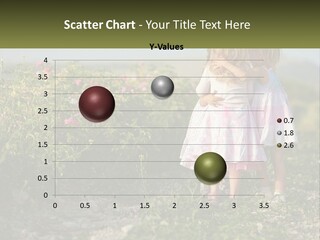 Two Little Girls Hugging Each Other In A Field PowerPoint Template