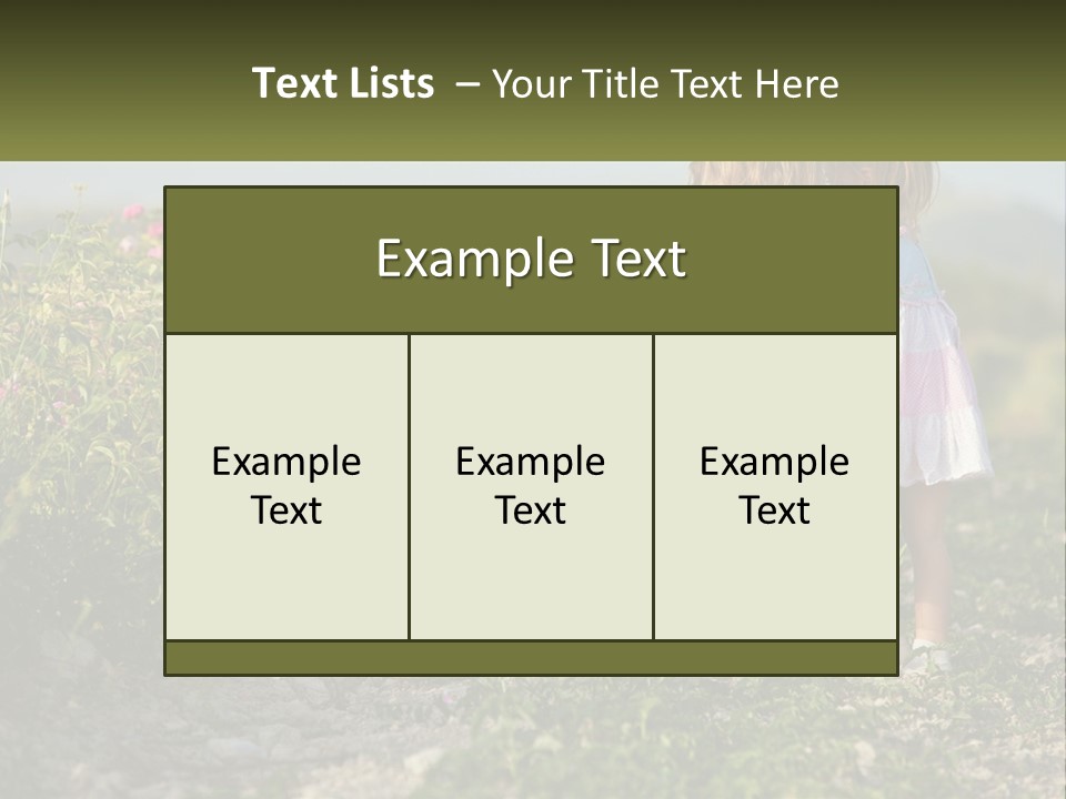 Two Little Girls Hugging Each Other In A Field PowerPoint Template