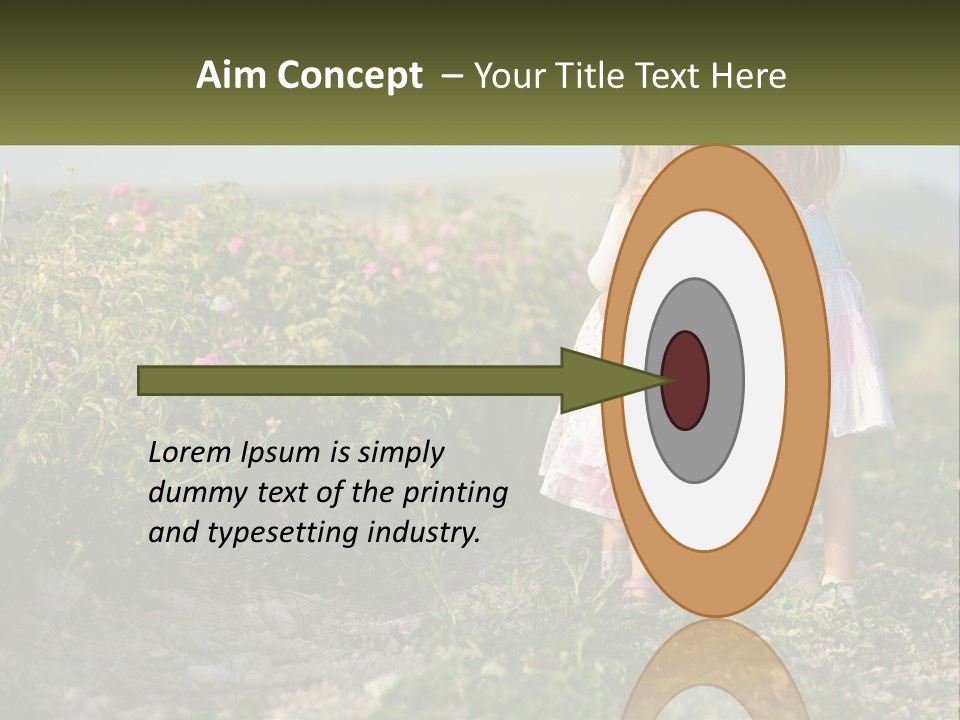 Two Little Girls Hugging Each Other In A Field PowerPoint Template