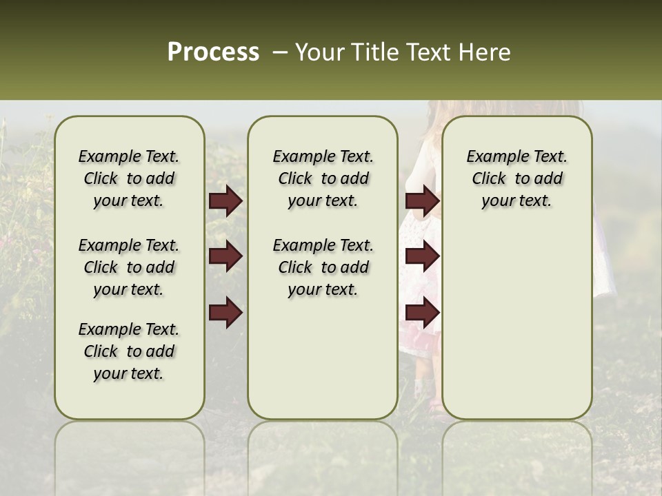 Two Little Girls Hugging Each Other In A Field PowerPoint Template