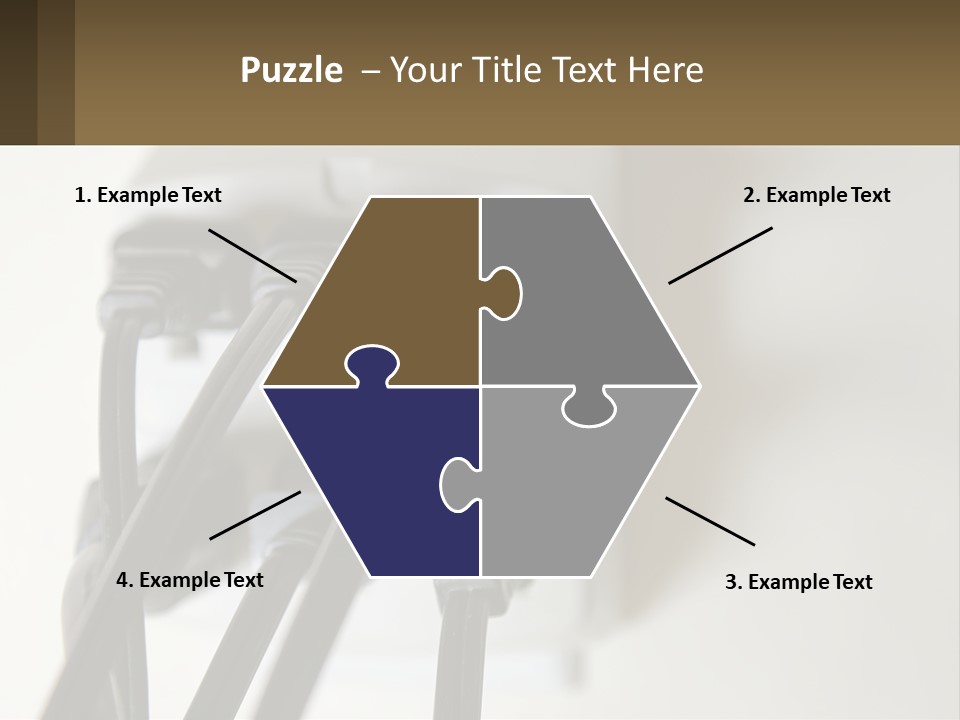 A Group Of Black Wires Plugged Into A Wall Outlet PowerPoint Template