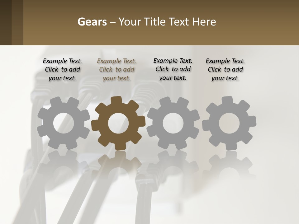 A Group Of Black Wires Plugged Into A Wall Outlet PowerPoint Template