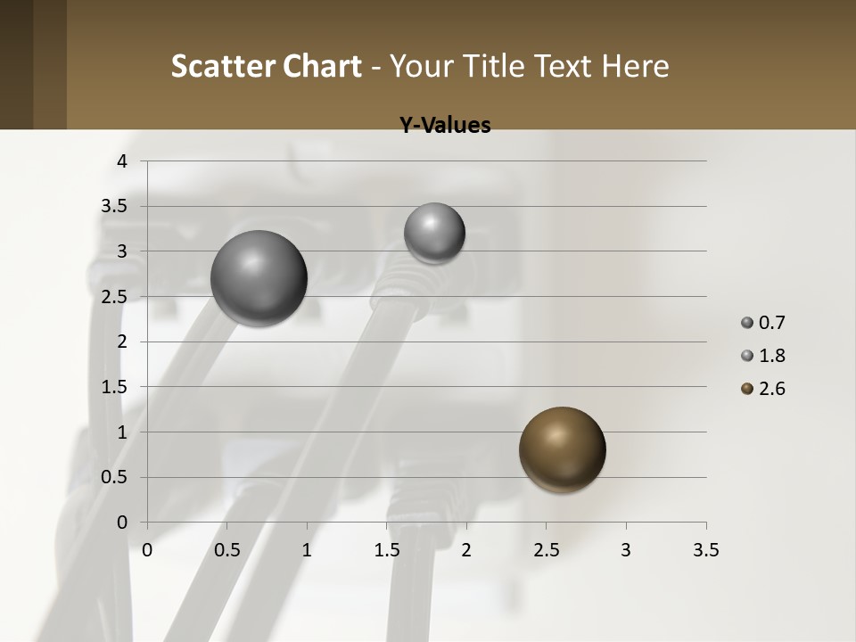 A Group Of Black Wires Plugged Into A Wall Outlet PowerPoint Template