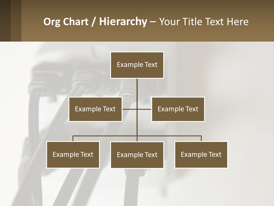 A Group Of Black Wires Plugged Into A Wall Outlet PowerPoint Template