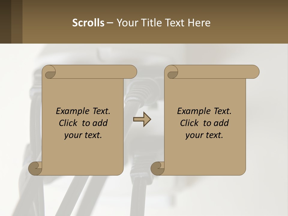 A Group Of Black Wires Plugged Into A Wall Outlet PowerPoint Template