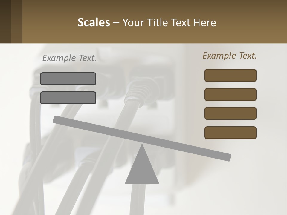 A Group Of Black Wires Plugged Into A Wall Outlet PowerPoint Template