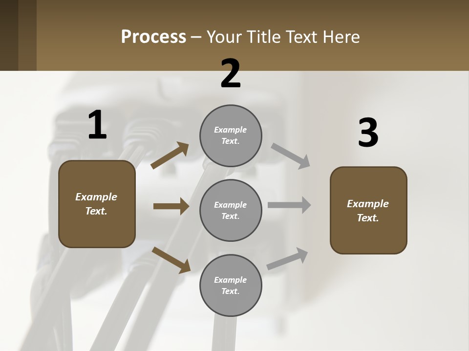 A Group Of Black Wires Plugged Into A Wall Outlet PowerPoint Template