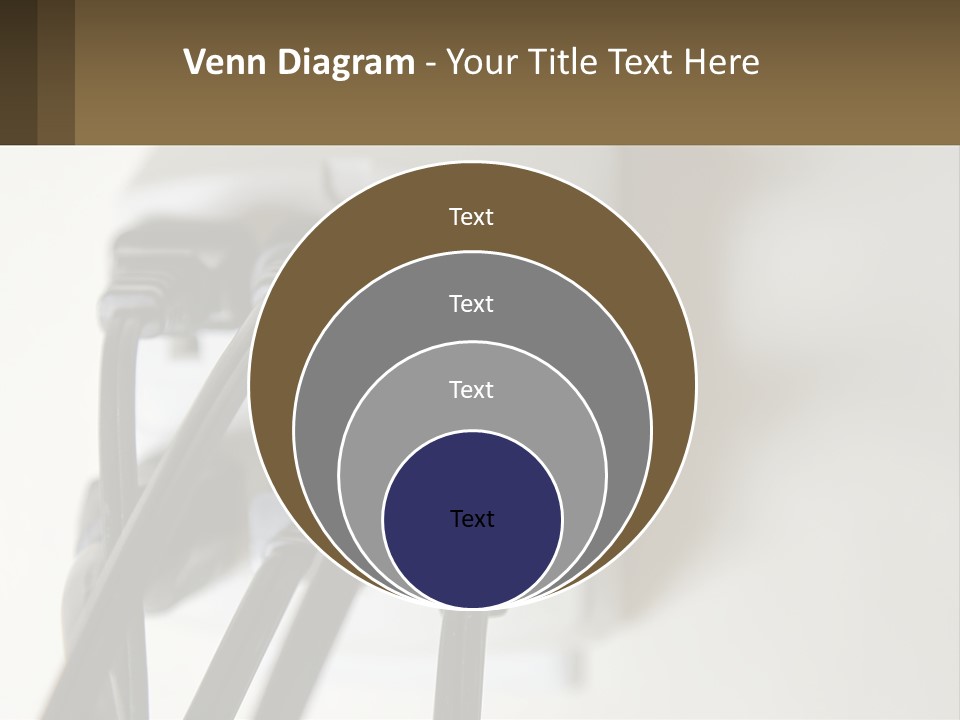 A Group Of Black Wires Plugged Into A Wall Outlet PowerPoint Template