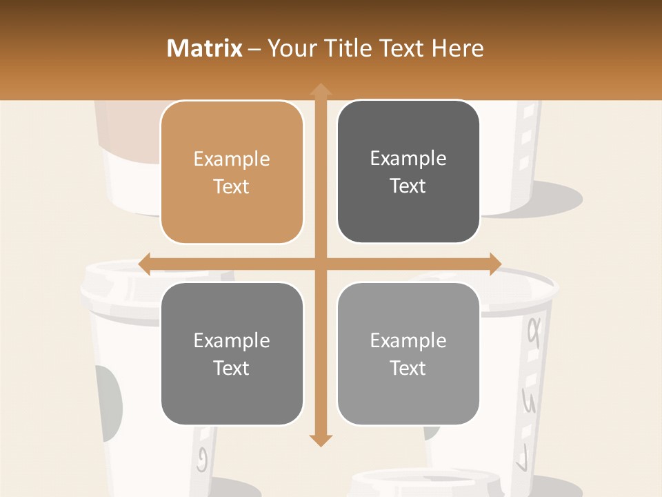 A Cup Of Coffee Is Shown With The Name Of The Cup PowerPoint Template