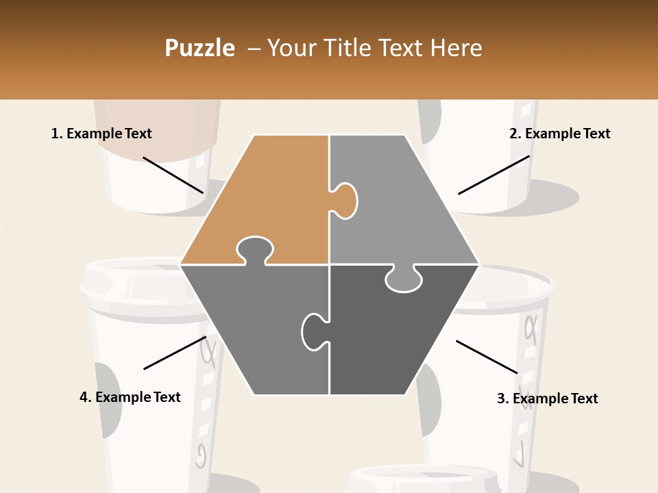 A Cup Of Coffee Is Shown With The Name Of The Cup PowerPoint Template