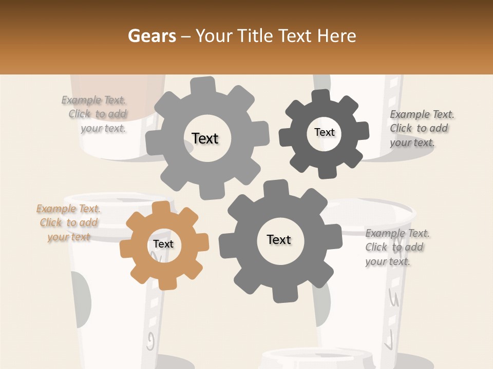 A Cup Of Coffee Is Shown With The Name Of The Cup PowerPoint Template