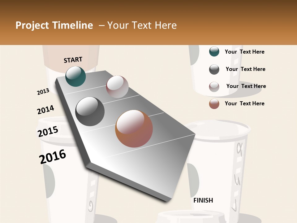 A Cup Of Coffee Is Shown With The Name Of The Cup PowerPoint Template