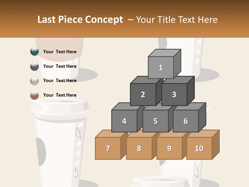 A Cup Of Coffee Is Shown With The Name Of The Cup PowerPoint Template