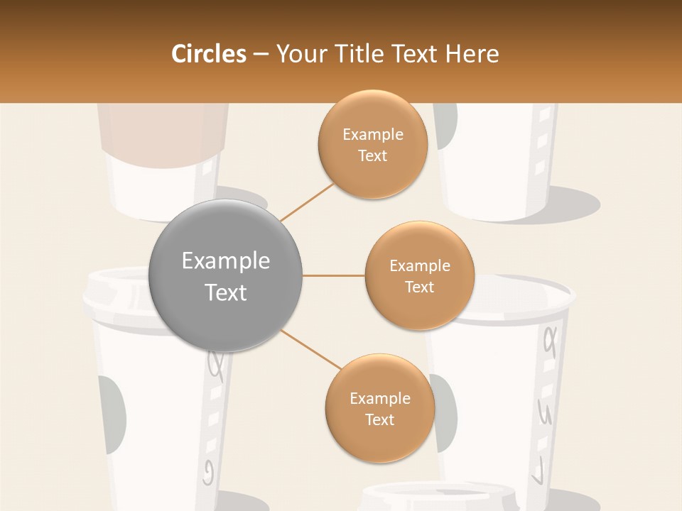 A Cup Of Coffee Is Shown With The Name Of The Cup PowerPoint Template