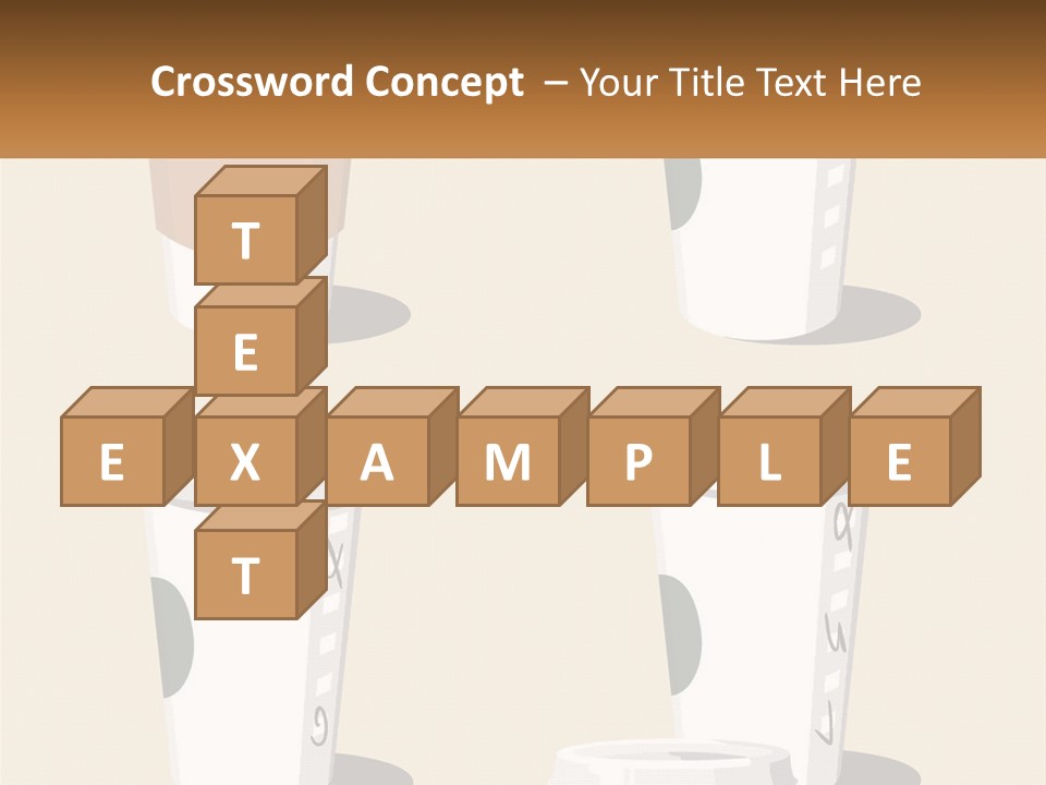 A Cup Of Coffee Is Shown With The Name Of The Cup PowerPoint Template
