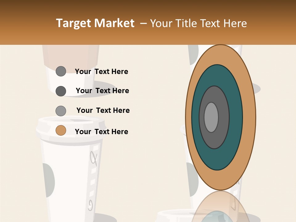 A Cup Of Coffee Is Shown With The Name Of The Cup PowerPoint Template