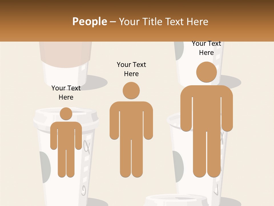 A Cup Of Coffee Is Shown With The Name Of The Cup PowerPoint Template