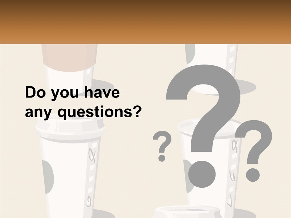 A Cup Of Coffee Is Shown With The Name Of The Cup PowerPoint Template