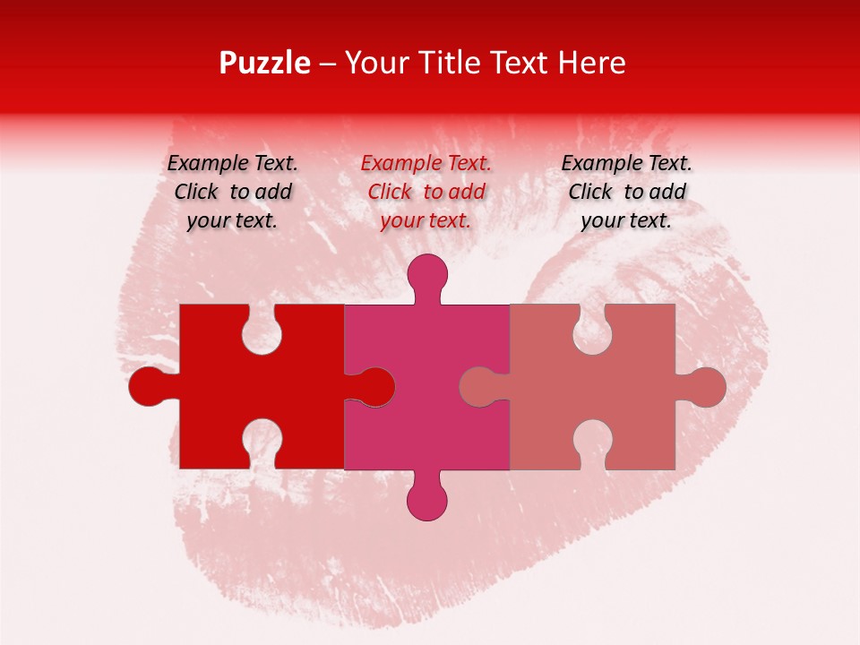 A Close Up Of A Red Lipstick On A White Background PowerPoint Template