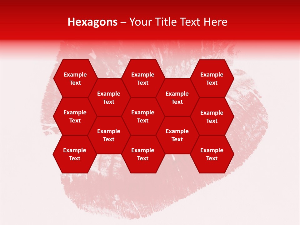 A Close Up Of A Red Lipstick On A White Background PowerPoint Template