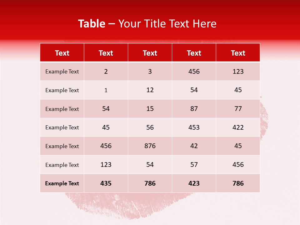 A Close Up Of A Red Lipstick On A White Background PowerPoint Template