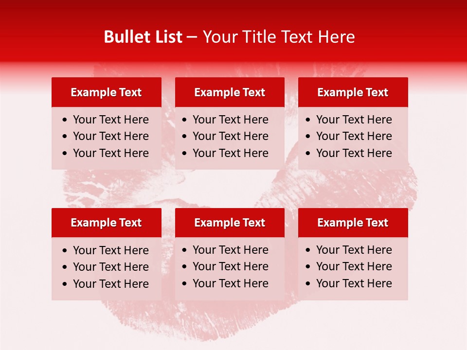 A Close Up Of A Red Lipstick On A White Background PowerPoint Template