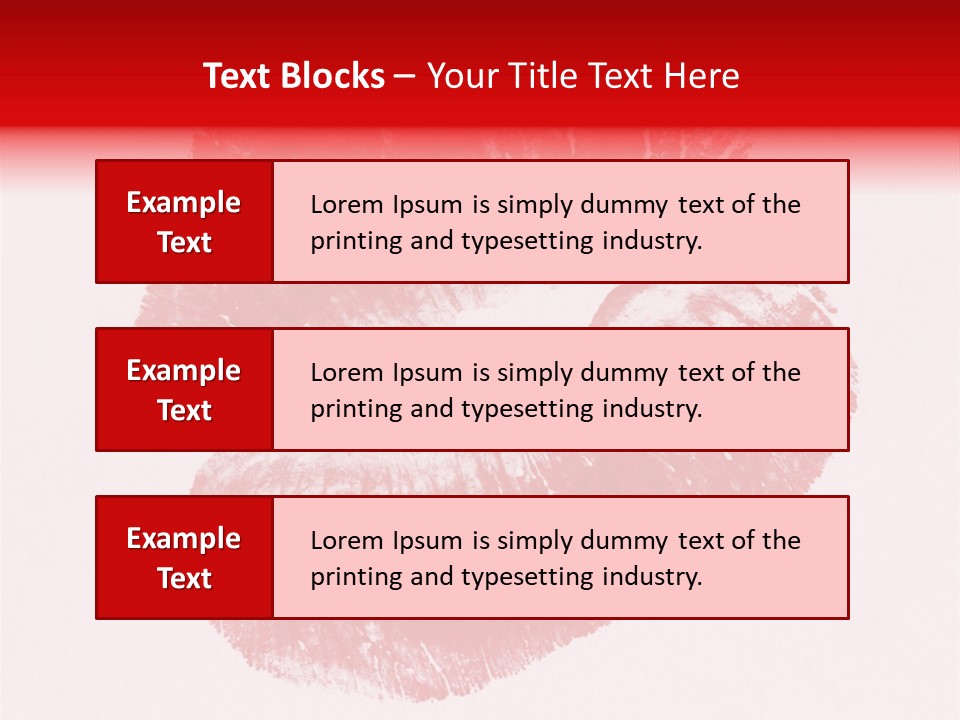 A Close Up Of A Red Lipstick On A White Background PowerPoint Template