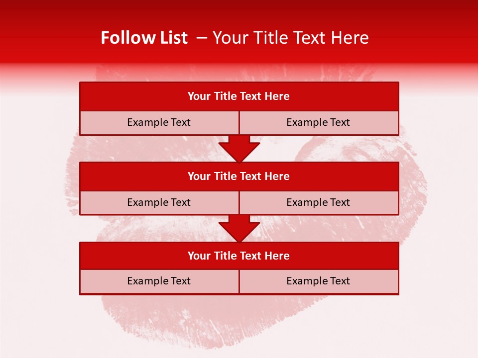 A Close Up Of A Red Lipstick On A White Background PowerPoint Template