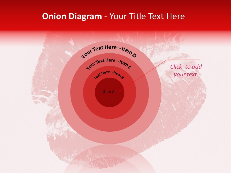 A Close Up Of A Red Lipstick On A White Background PowerPoint Template