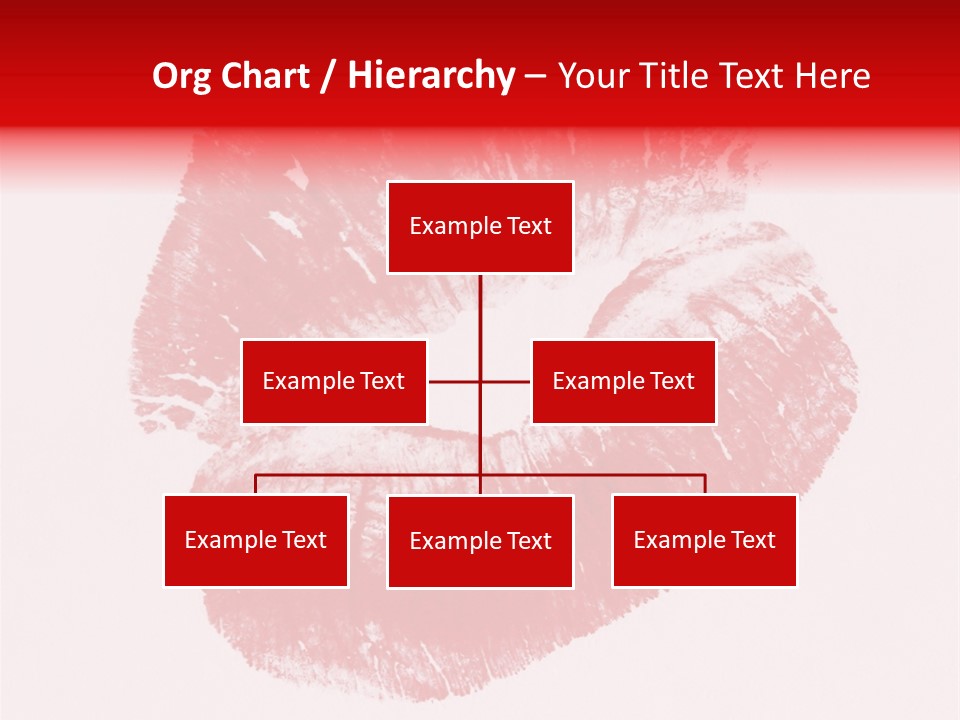 A Close Up Of A Red Lipstick On A White Background PowerPoint Template