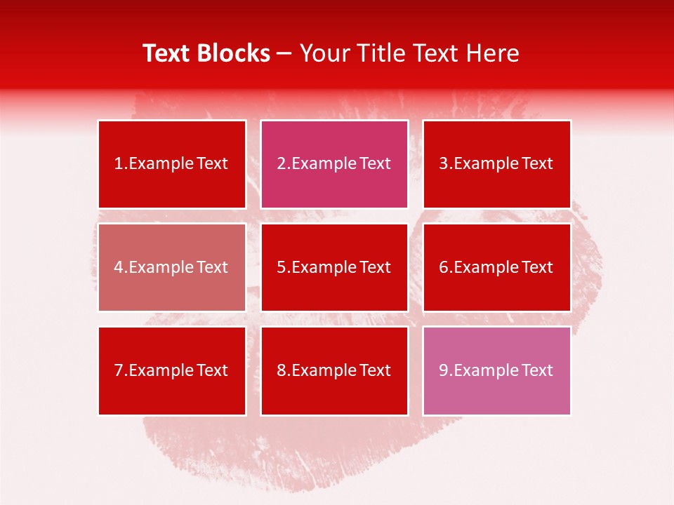 A Close Up Of A Red Lipstick On A White Background PowerPoint Template