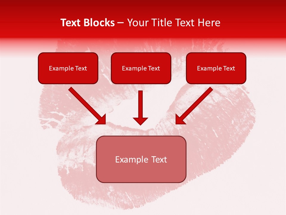 A Close Up Of A Red Lipstick On A White Background PowerPoint Template