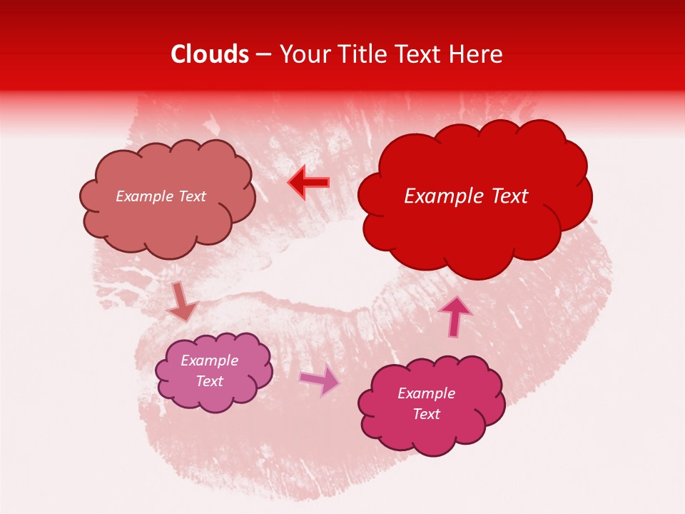A Close Up Of A Red Lipstick On A White Background PowerPoint Template