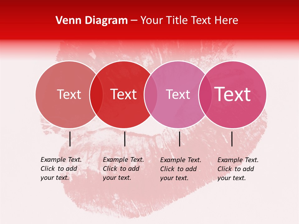 A Close Up Of A Red Lipstick On A White Background PowerPoint Template