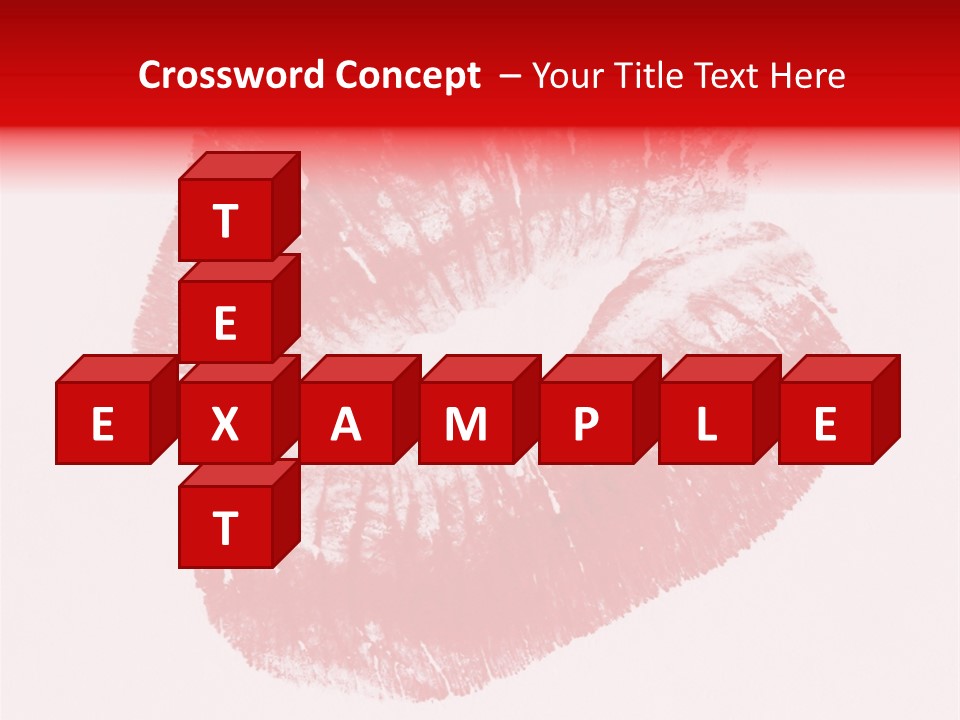 A Close Up Of A Red Lipstick On A White Background PowerPoint Template