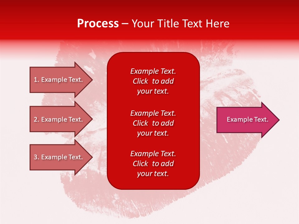 A Close Up Of A Red Lipstick On A White Background PowerPoint Template