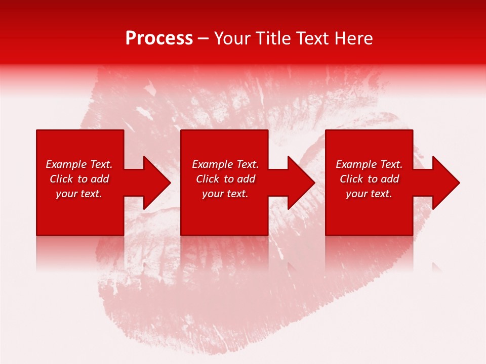 A Close Up Of A Red Lipstick On A White Background PowerPoint Template