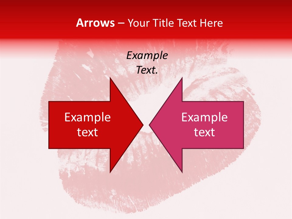 A Close Up Of A Red Lipstick On A White Background PowerPoint Template