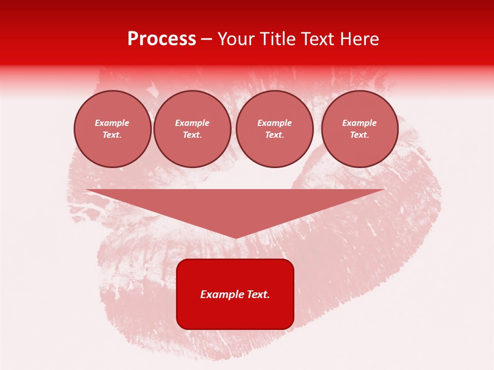 A Close Up Of A Red Lipstick On A White Background PowerPoint Template