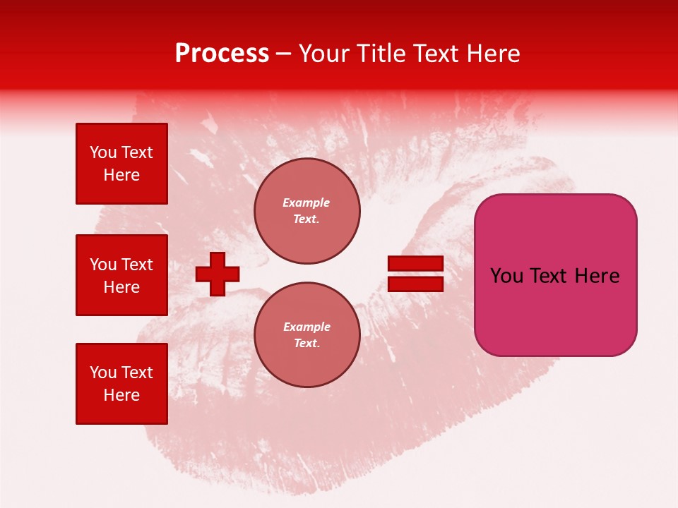 A Close Up Of A Red Lipstick On A White Background PowerPoint Template